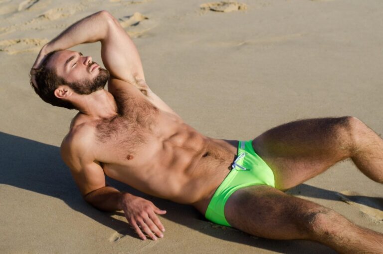 Barely There: Speedos that Tease & Please!”

Alternatives:
– “Packed & Peek-a-boo: Naughty Speedos!”
– “Skimpy Speedos: Hide & Seek Perfection!”
– “Bulging Bliss: Speedos that Leave You Wanting!”
– “Scantily Clad: Speedos that Hug & Tease!