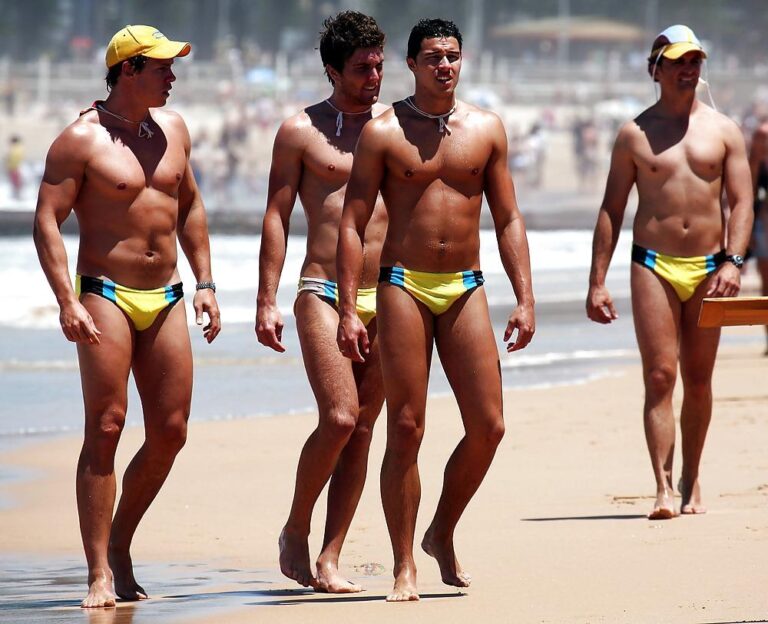 Sweaty & Sizzling: Speedos Stretched to Limit This Summer!